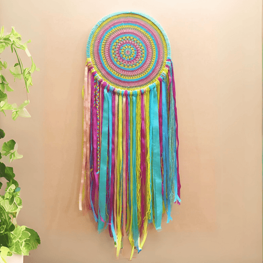 12 INCH MULTI COLOUR CROSHA DREAM CATCHERHand Crafted DecorSellenza