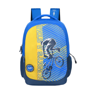 SQUAD PRO 01 SCHOOL BACKPACK BLUE - Sellenza