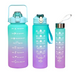 Leakproof 3-in-1 Motivational Water Bottle Set (2000ml 900ml 300ml) - Sellenza