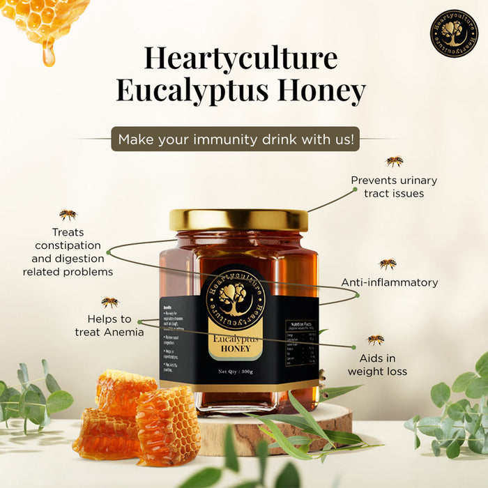 Heartyculture Eucalyptus Honey - 300 G - Sellenza