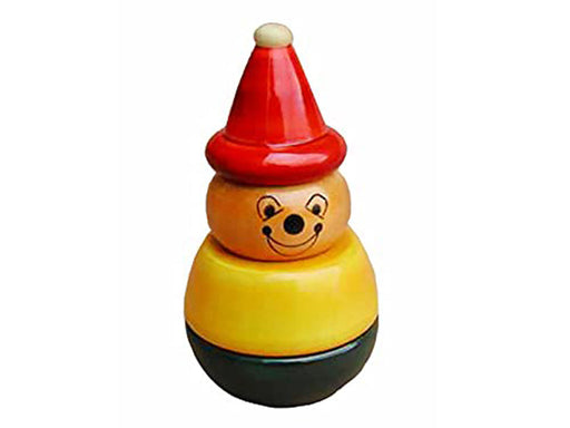 Wooden stacking toy | Aaba (Yellow) Stacking | Channapatna Toy | Wooden Stacker toys - Sellenza