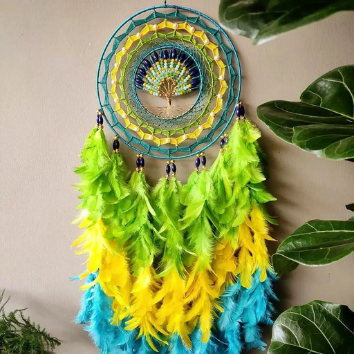 LAYERED FEATHER TREE DREAM CATCHER - Sellenza