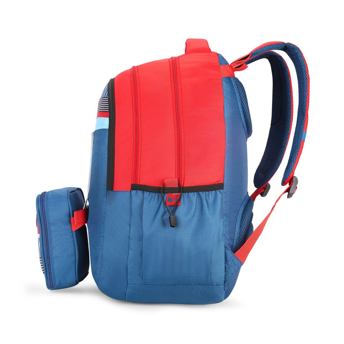 WOKE PRO 04 SCHOOL BACKPACK RED NAVY - Sellenza