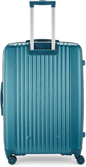 Carlton Meridian 8 Wheel Hard Luggage Trolley Bag, Large Size, Dark Teal - Sellenza