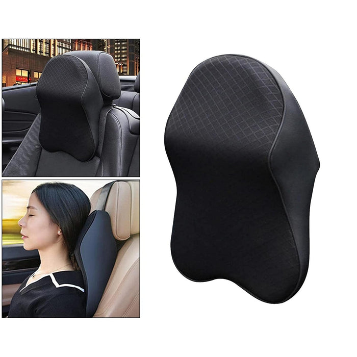 Soft Black Car Neck Pillow Headrest Cushion for Driving