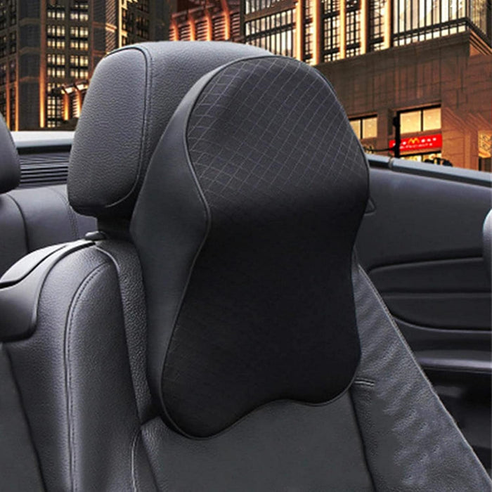 Soft Black Car Neck Pillow Headrest Cushion for Driving