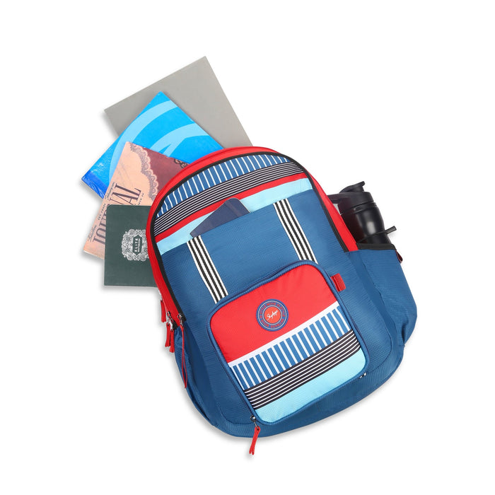 WOKE PRO 04 SCHOOL BACKPACK RED NAVY - Sellenza