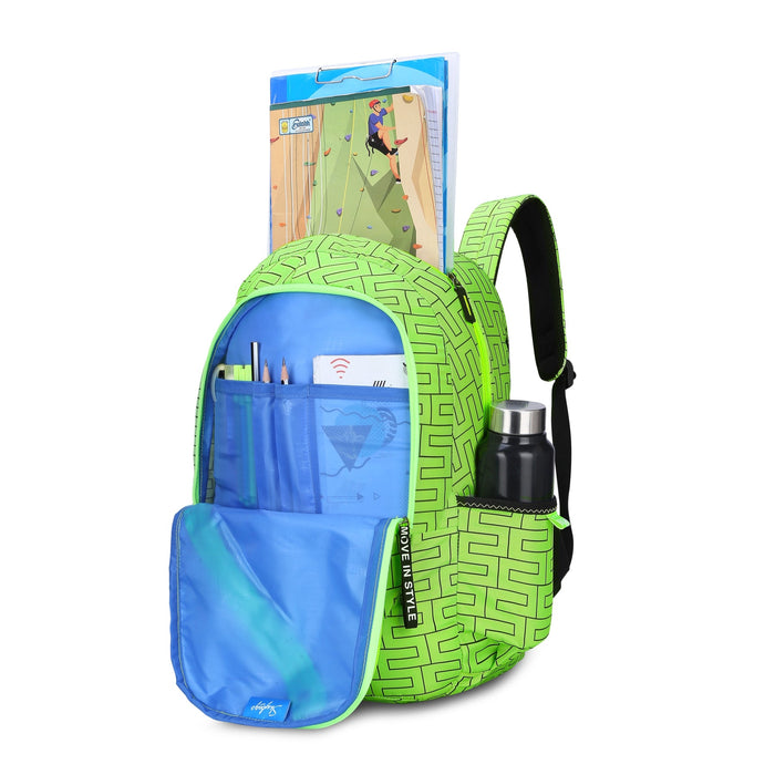 TANGO 01 SCHOOL BACKPACK LIME - Sellenza