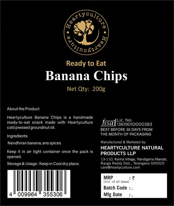 Heartyculture Banana Chips 200 G