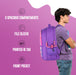 SQUAD PLUS 04 SCHOOL BACKPACK PURPLE - Sellenza