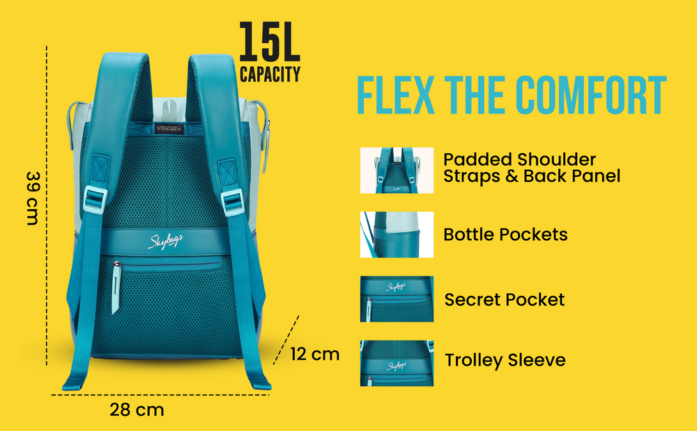 RIZZ 01 LAPTOP BACKPACK TEAL - Sellenza