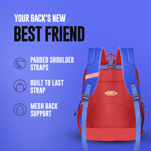 SQUAD PLUS 08 SCHOOL BACKPACK RED - Sellenza