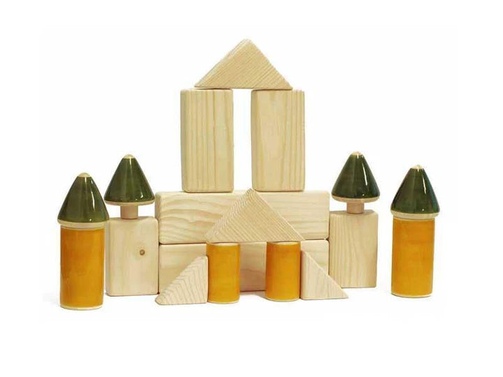 Wooden building blocks | Educational wooden toys | Wooden stacking blocks