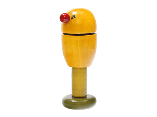 Birdie Rattle ( Yellow ) | Channapatna Toys | Wooden rattle toys - Sellenza