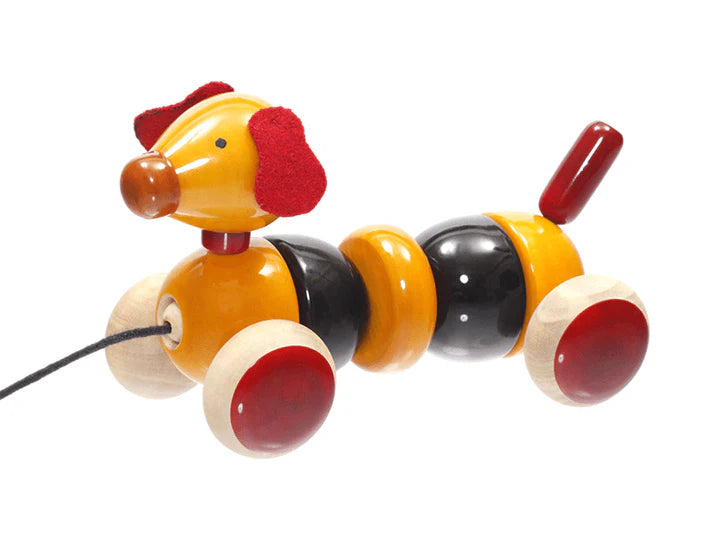 Bovow Red | Wooden pull toy | Wooden toys for kids