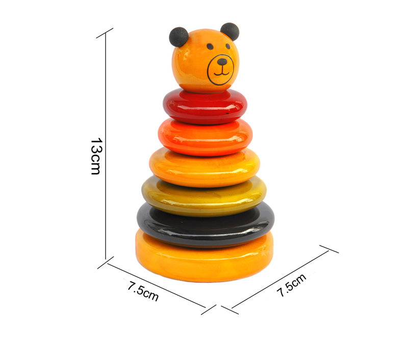 Cubby | Wooden stacking toy | Stacking toy | Channapatna Toys - Sellenza