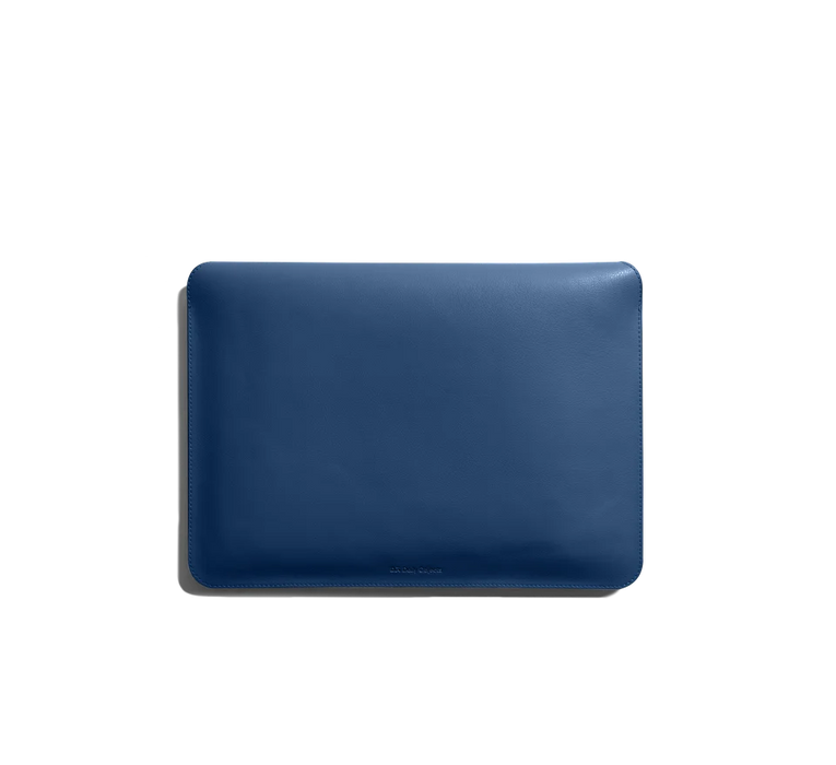 DailyObjects Snap On Envelope Sleeve for MacBook Pro  | Solid Space Blue Lightweight faux leather for Laptops & iPads | Flip Top Magnetic Closure | Sleek Design Durable & Water Resistant - Sellenza