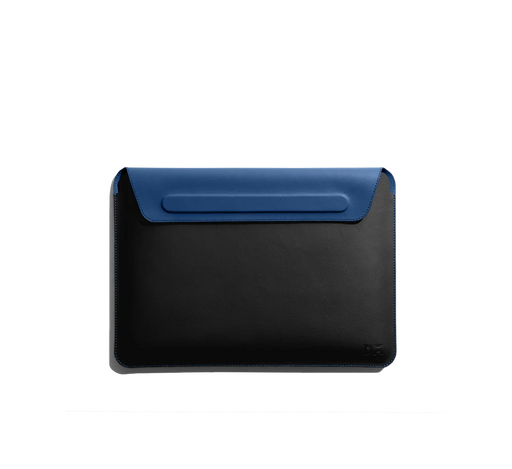 DailyObjects Snap On Envelope Sleeve for MacBook Pro  | Solid Space Blue Lightweight faux leather for Laptops & iPads | Flip Top Magnetic Closure | Sleek Design Durable & Water Resistant - Sellenza