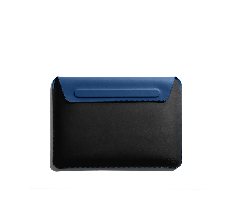 DailyObjects Snap On Envelope Sleeve for MacBook Pro  | Solid Space Blue Lightweight faux leather for Laptops & iPads | Flip Top Magnetic Closure | Sleek Design Durable & Water Resistant - Sellenza