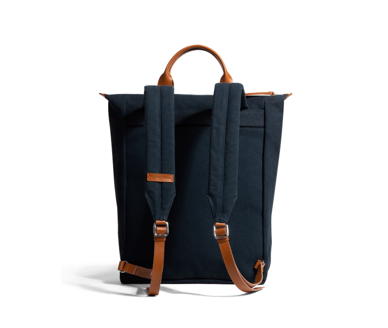 DailyObjects Stylish Handcrafted Canvas Pilot Backpack with Leather Handles - Safely and Comfortably Fits Laptops Up to 15.6 Inches - Sellenza