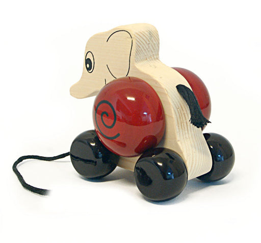 Elifa (Red) | Wooden Pull Toy | Channapatna toys - Sellenza