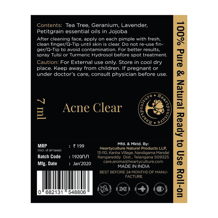 Heartyculture Acne Clear Roll-on - 7 ml - Sellenza