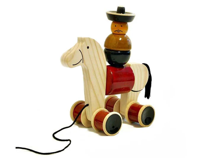 Hee Haw (Galloping horse) | Channapatna toy | Push Pull Toys | Wooden pull toys