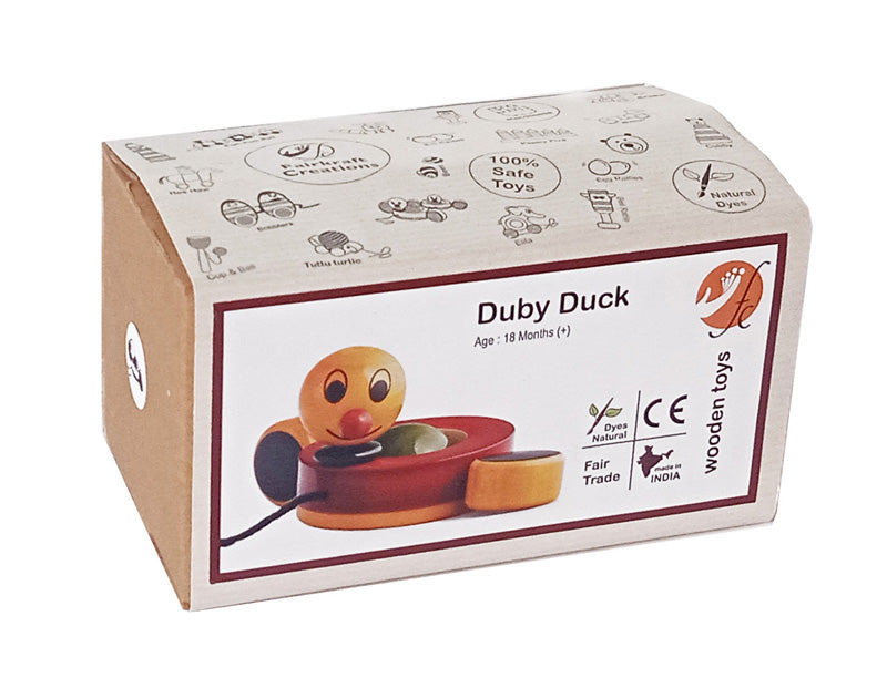 Duby Duck | Wooden duck toys | Wooden walking duck toy - Sellenza