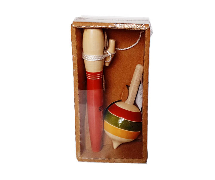 Wooden Spindle Top | Wooden spinning tops | Traditional wooden spinning tops