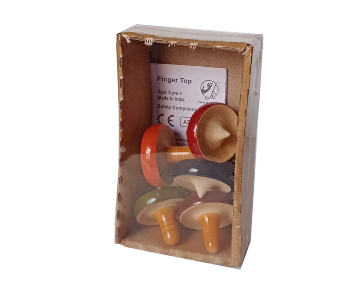 Mouna Finger top set of 5| Spinning Wooden tops | Wooden top spinner