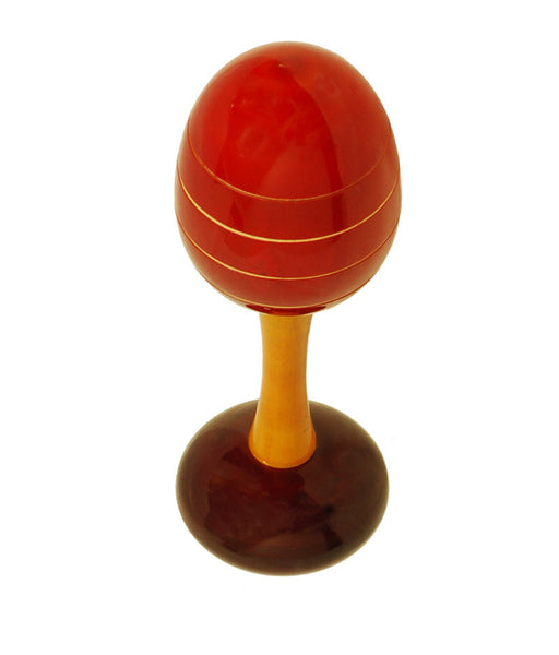 Maraca Rattle (Red) | Wooden rattle | Wooden rattle Toys - Sellenza