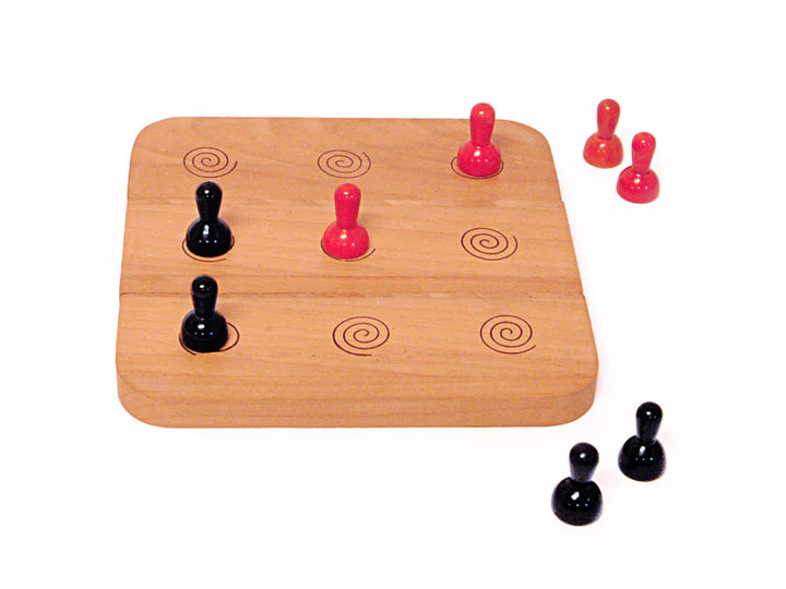 Wooden Six Men's Morris | Six men's morris | Morris game | Morris game Board