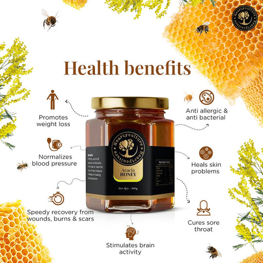 Heartyculture Acacia Honey - 300 G - Sellenza