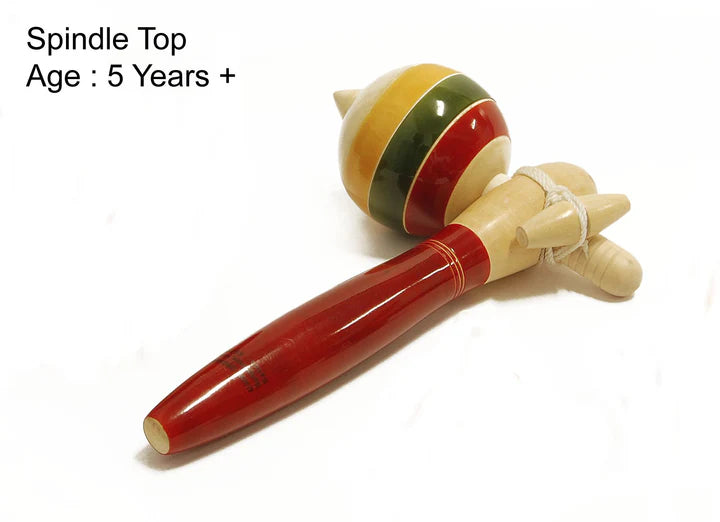 Wooden Spindle Top | Wooden spinning tops | Traditional wooden spinning tops