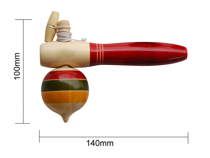 Wooden Spindle Top | Wooden spinning tops | Traditional wooden spinning tops