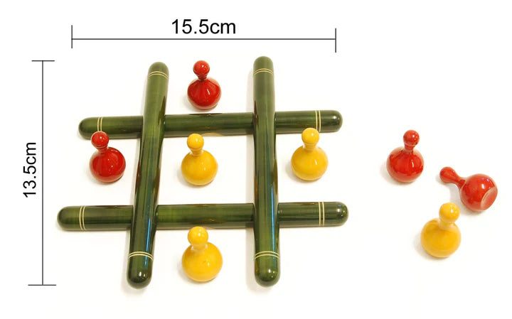 Tic Tac Toe (Lac) | Wooden tic tac toe | Tic tac toe wooden game | Wooden tic tac toe set