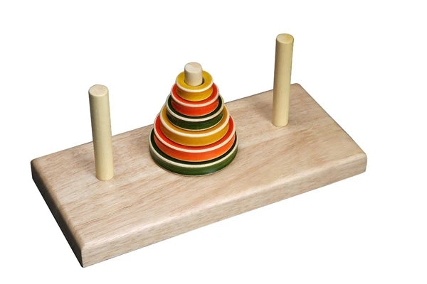 Wooden Tower of Hanoi (Edge) | Handcrafted Wooden Puzzle