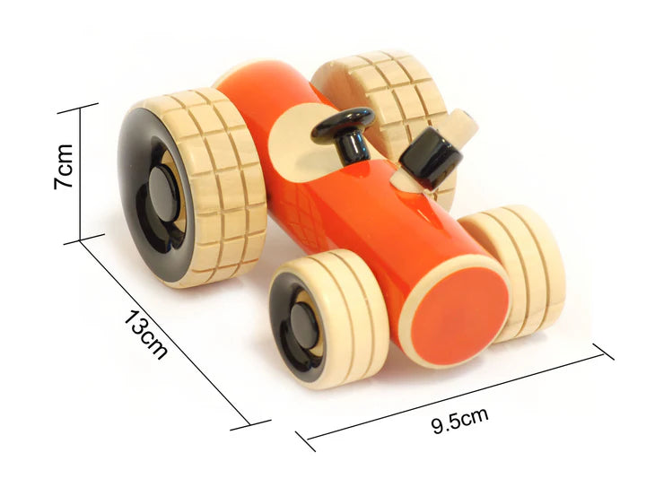 Trako Tractor ( Orange ) | Push pull toys | Wooden tractor toy | Wooden tractors