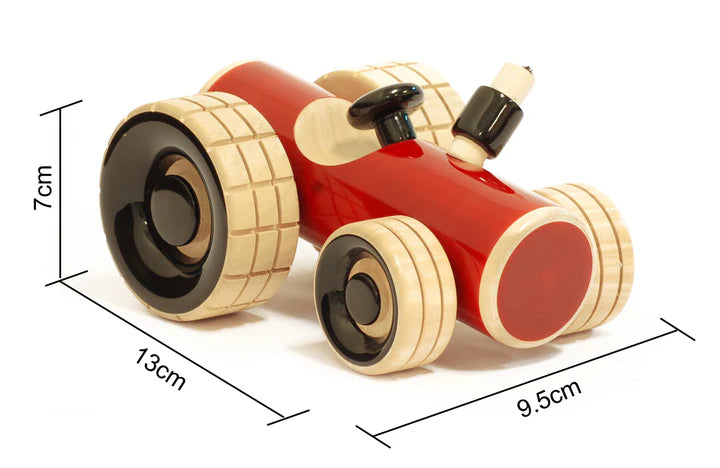 Trako Tractor ( Red ) | Push pull toys | Wooden tractor toy | Wooden tractors