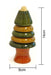 Wooden Pine Tree Stacker | Wooden stacking toys | Wooden stacker - Sellenza